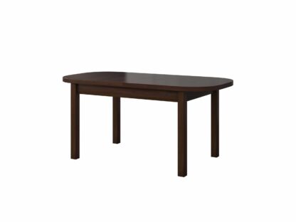 Masă living Venus2L O, nuc, extensibila 140/220x80x76 cm, lemn masiv de fag/pal - imagine 2