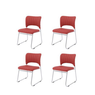 Set 4 scaune bucatarie , S-12, culoare Rosu