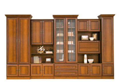 Bibliotecă living Wiki C, nuc închis - imagine 2