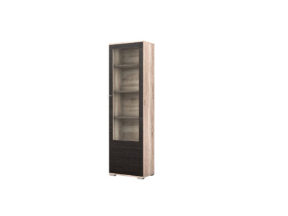 Bibliotecă living Gabriela, wenge + sonoma - imagine 7