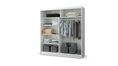 Dressing Ovidiu 10, 203x218x61 cm, alb - imagine 4