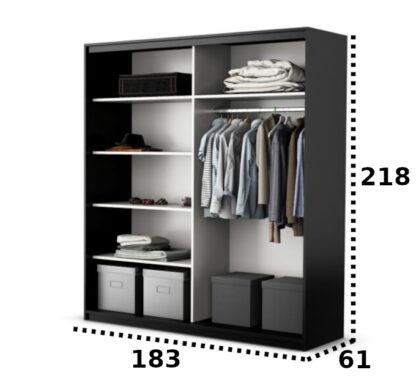Dressing Ovidiu 2, alb + negru - imagine 3