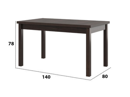 Masa extensibila 140x180 cm MB-21 Modena1, wenge, lemn masiv de fag si PAL - imagine 2