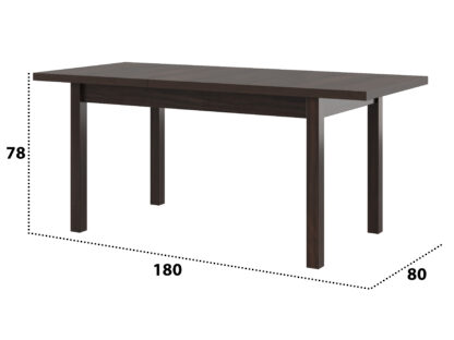 Masa extensibila 140x180 cm MB-21 Modena1, wenge, lemn masiv de fag si PAL - imagine 4