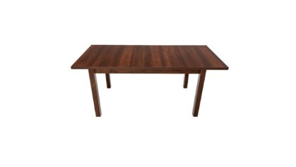 Set masa extensibila 140 x 180 cm cu 6 scaune tapitate, MB-21 Modena1 si S-37 Boss7 O15, nuc, lemn masiv de fag, stofa - imagine 5