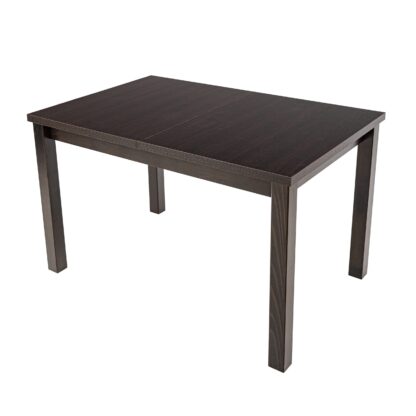 Set masa extensibila 120x150 cm cu 4 scaune tapitate, MB-13 Max5 si S-37 Boss7 W11, Wenge, lemn masiv, stofa - imagine 5