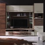 Bibliotecă living Absolut, crem + maro