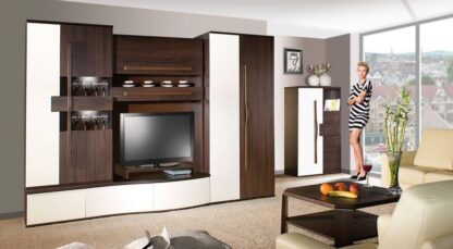 Bibliotecă living Chanell, wenge - imagine 2