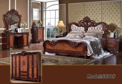 Dormitor matrimonial King 6801 Wenge