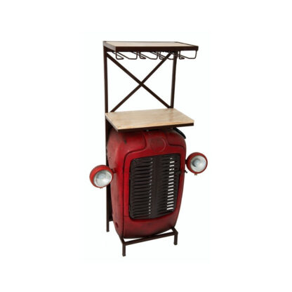 Mobilă bar cap tractor mic mcb-0993, roșu vintage - imagine 2