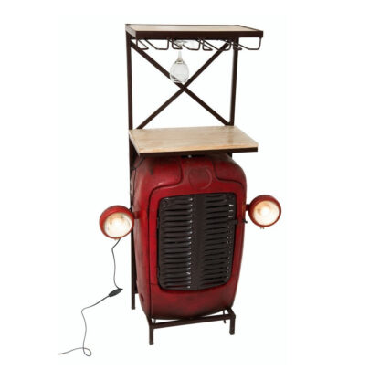 Mobilă bar cap tractor mic mcb-0993, roșu vintage