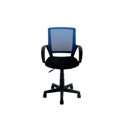 Scaun birou S-79, albastru + negru - imagine 3