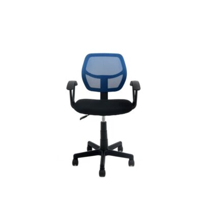 Scaun birou S-82, albastru + negru - imagine 5