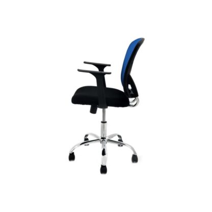 Scaun birou S-83, albastru + negru - imagine 4