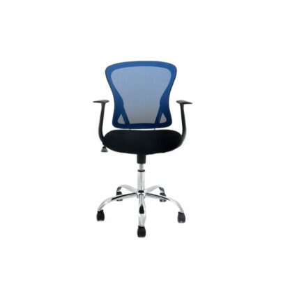 Scaun birou S-83, albastru + negru - imagine 3