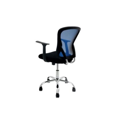 Scaun birou S-83, albastru + negru - imagine 2