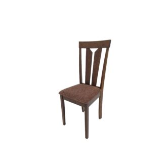 Scaun de living, stofă maro S-96