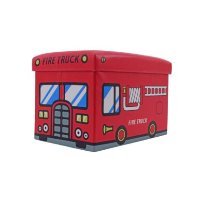 Taburet Fire Truck, 32 x 32 x 48 cm - imagine 3
