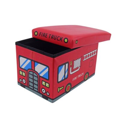 Taburet Fire Truck, 32 x 32 x 48 cm - imagine 4