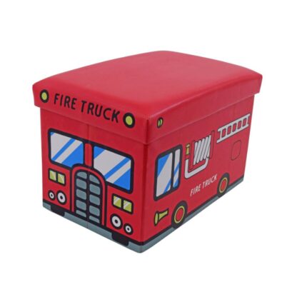 Taburet Fire Truck, 32 x 32 x 48 cm - imagine 2