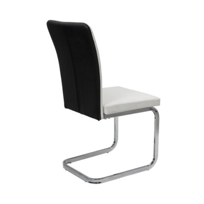 Scaun bucătărie S-106 alb și negru - imagine 5