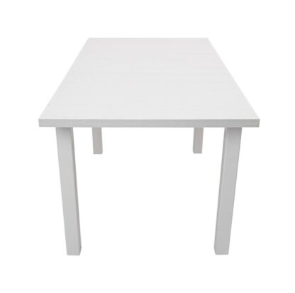 Masa extensibila MB-13 Max5 120x150 cm, alb, lemn masiv de fag si PAL - imagine 6
