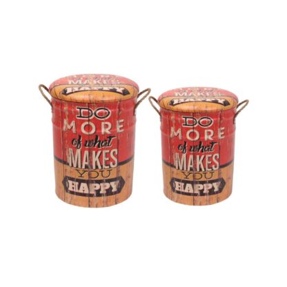 Taburet Happy, 34 x 43 cm și 30 x 37 cm