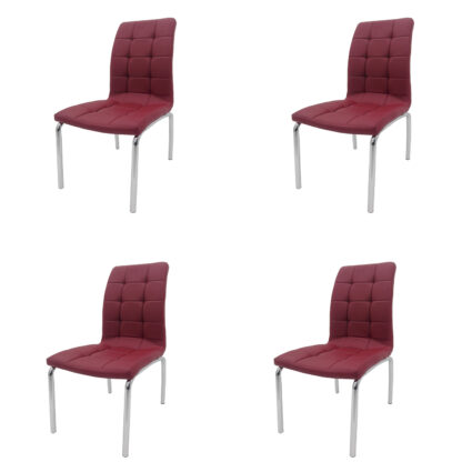 Scaun bucătărie S-02 grena - imagine 2
