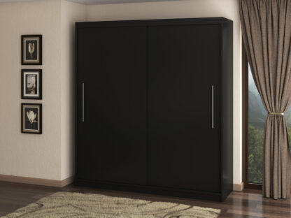 Dressing Radu fara oglinda, 204x218x58 cm, negru