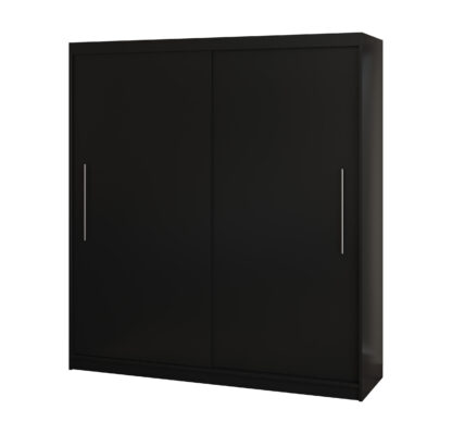 Dressing Radu fara oglinda, 204x218x58 cm, negru - imagine 2