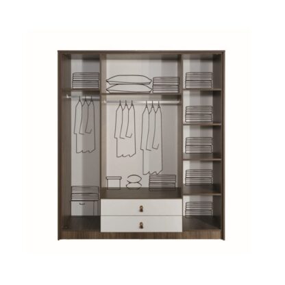 Dressing Oksi, alb + wenge - imagine 2
