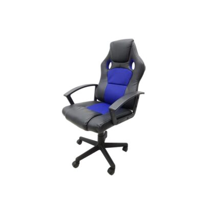 Scaun birou S-109, albastru + negru