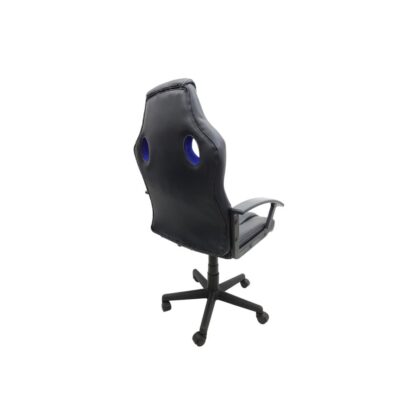 Scaun birou S-109, albastru + negru - imagine 4