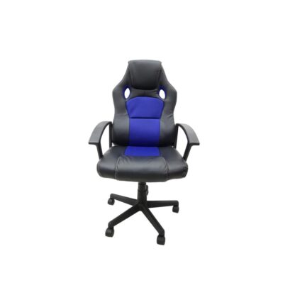 Scaun birou S-109, albastru + negru - imagine 2