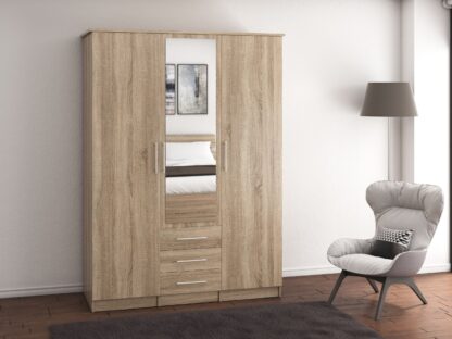 Dressing Ștefan 3d, sonoma 150 x 210 x 64 cm