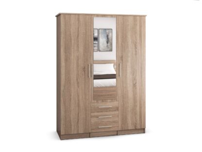 Dressing Ștefan 3d, sonoma 150 x 210 x 64 cm - imagine 4