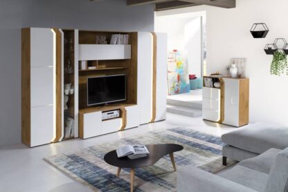 Bibliotecă living Katy, alb