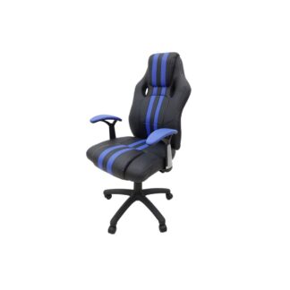 Scaun birou S-112, albastru + negru