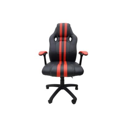 Scaun birou S-112, roșu + negru - imagine 2