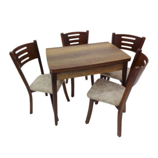 Set masa extensibila cu 4 scaune, M 267 Maro