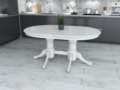 Masă extensibilă living MB-60, alb - imagine 2