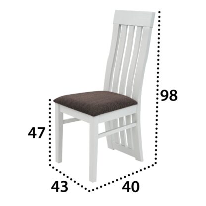 Scaun living S-104 SO alb - imagine 7