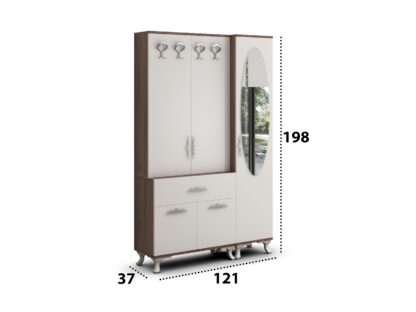 GARDEROBA DEFNE 121 1 SALINA - imagine 3