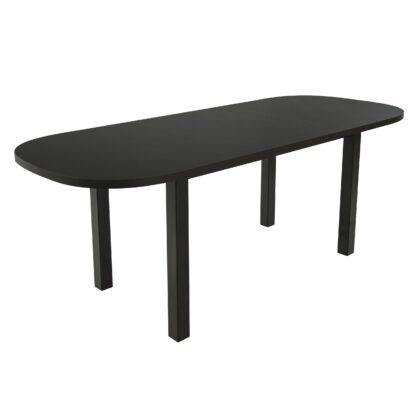 Set masa extensibila 160x200 cm cu 6 scaune tapitate, MB-12 Venus1 si S-37 Boss7 W11, Wenge, lemn masiv, stofa - imagine 6