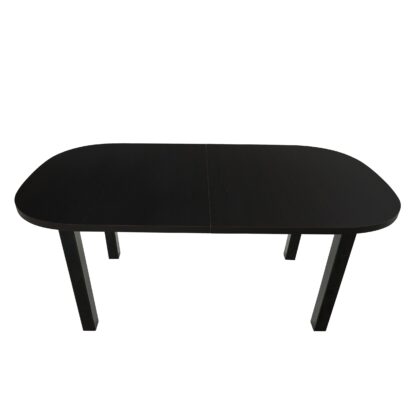 Set masa extensibila 160x200 cm cu 6 scaune tapitate, MB-12 Venus1 si S-104 SM, Wenge, lemn masiv, stofa - imagine 6