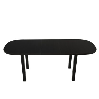 Set masa extensibila 160x200 cm cu 6 scaune tapitate, MB-12 Venus1 si S-104 SM, Wenge, lemn masiv, stofa - imagine 7