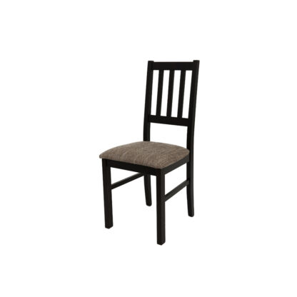 Set masa fixa 80 cm cu 4 scaune tapitate, MB-13 Max9 si S-38 Boss4 W2, Wenge, lemn masiv de fag, stofa - imagine 7