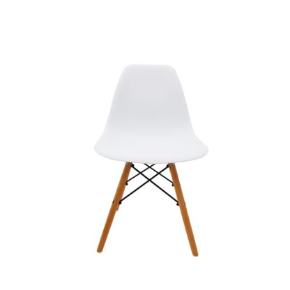 Scaun dining S-114, Alb, AEL