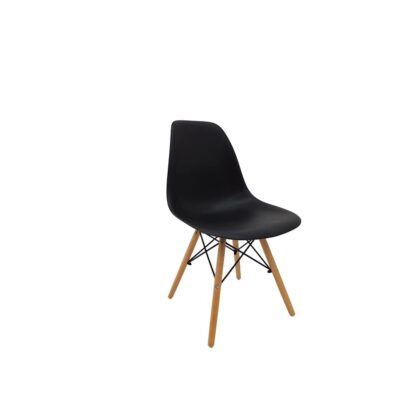 Scaun dining S-114, Negru, XS
