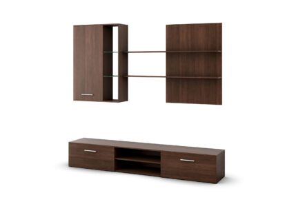 Bibiliotecă living Costin, wenge - imagine 2
